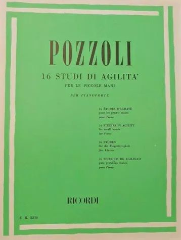 Ricordi Pozzoli 16 Studi Di Agilita' Per Le Piccole Mani - Pianoforte