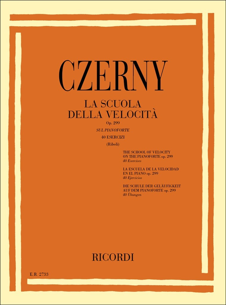 Ricordi Czerny Scuola Della Velocità Op 299