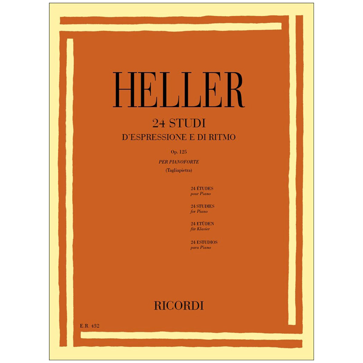 Ricordi Heller 24 Studi D'Espressione e Di Ritmo Op 125