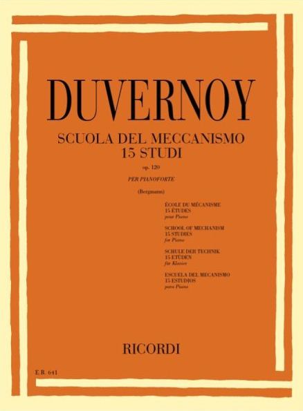 Ricordi Duvernoy Scuola del Meccanismo 15 Studi Op.120