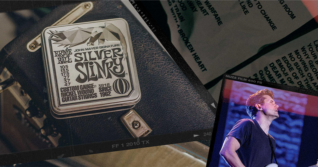 Ernie Ball 3817 John Mayer Silver Slinky 10.5-47 6 Pk