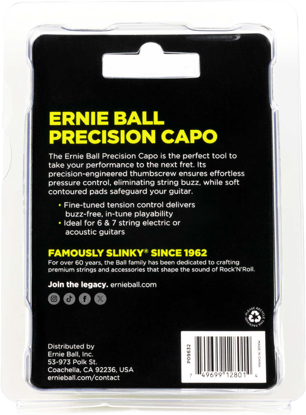 Ernie Ball 9632 Precision Capo Bronze