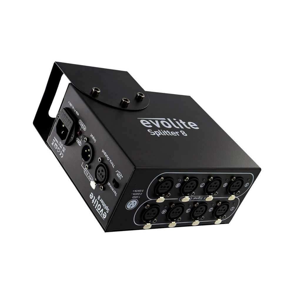 Evolite Splitter 8  8 Channel DMX Splitter Booster e Amplifier for Long Distance