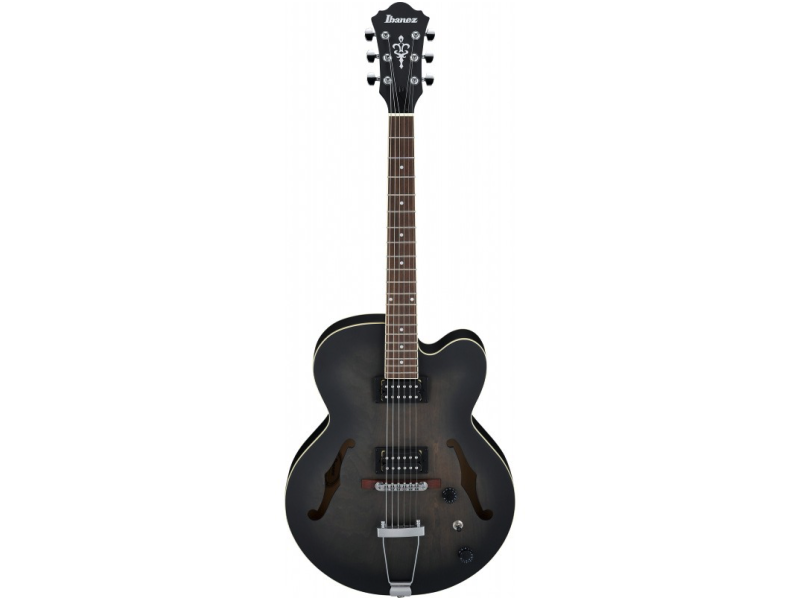 Ibanez Af55-Tkf Chitarra Semiacustica Transparent Black Flat