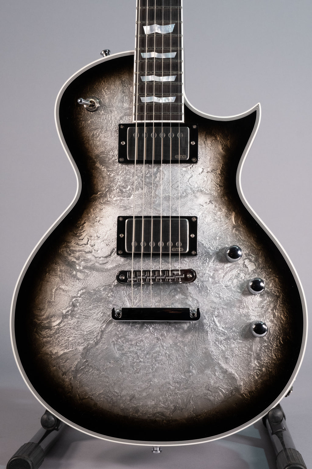 Esp ECLIPSE Custom Silver Liquid Metal Burst con Astuccio