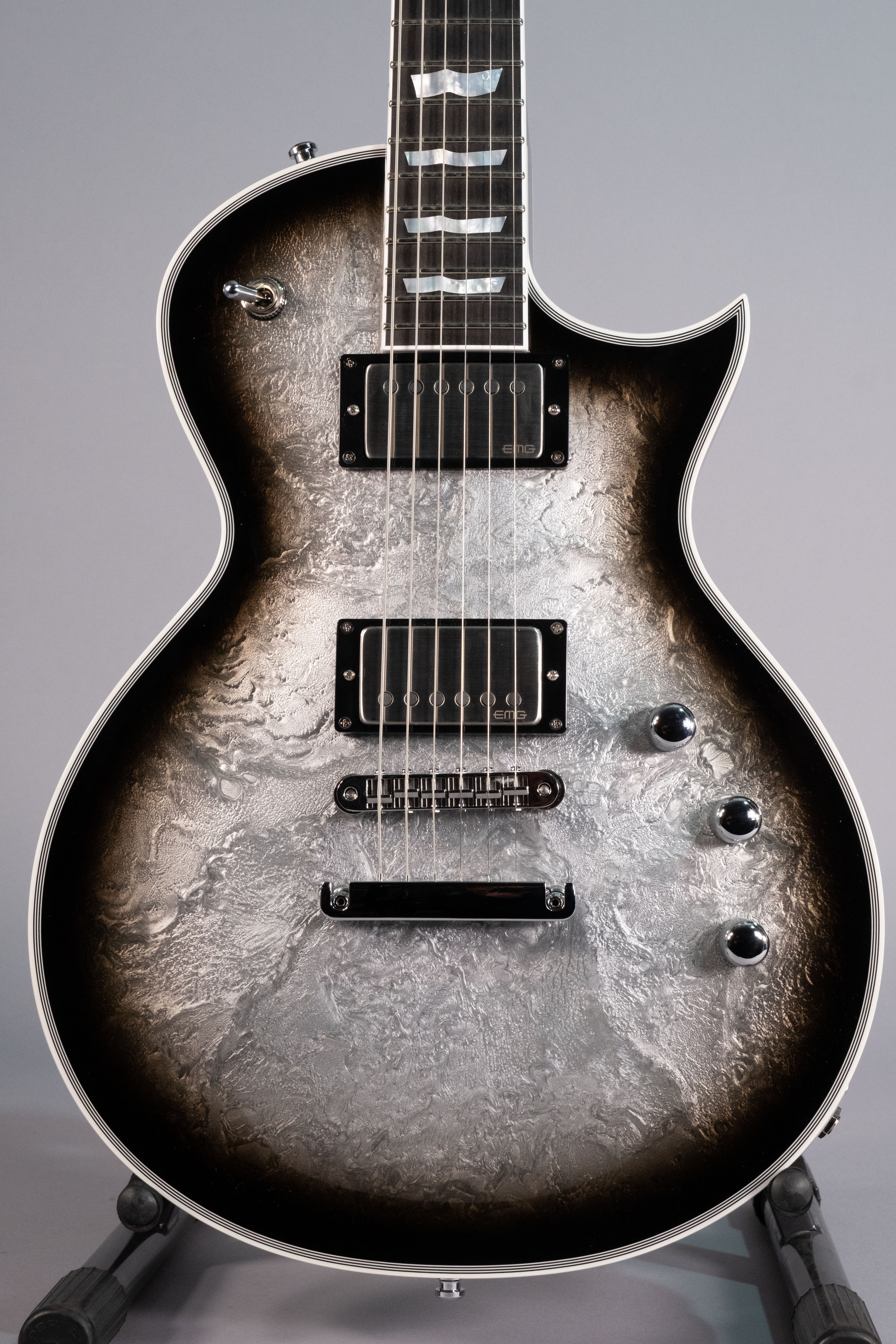 Esp ECLIPSE Custom Silver Liquid Metal Burst con Astuccio