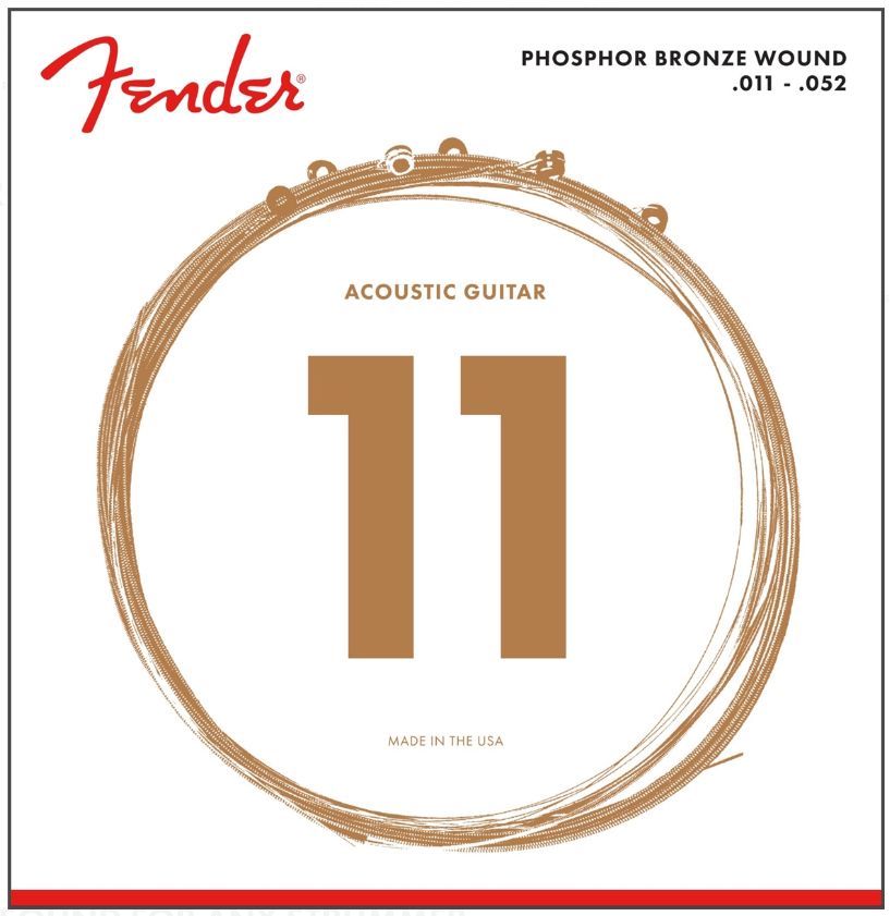 Fender Muta 60Cl Phosphor Bronze Per Chitarra Acustica 11-52