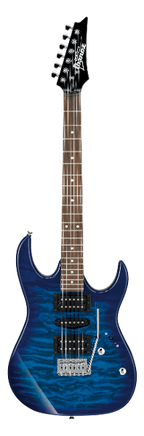 Ibanez Grx70Qatbb Chitarra Elettrica Transparent Blue Burst