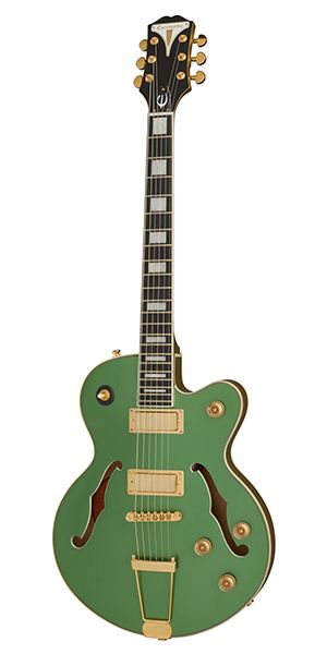 Epiphone Uptown Kat Es Emerald Green Metallic Chitarra Semiacustica