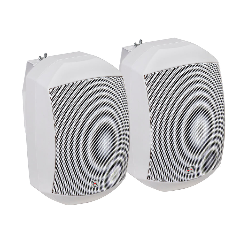 Helvia Lido 420 Pair of 4' White Outdoor Speakers
