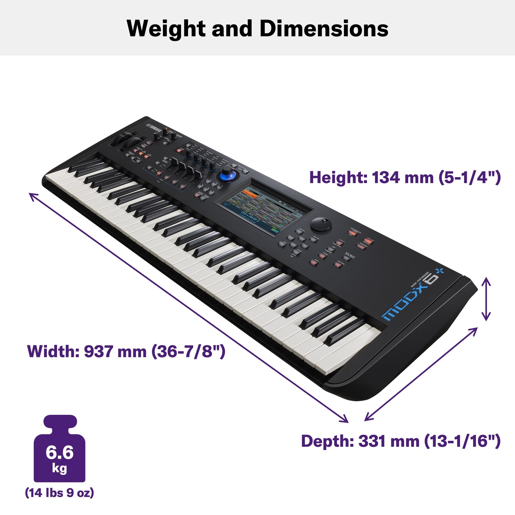 Yamaha Modx6 Plus Tastiera Synth