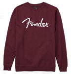 Fender Spaghetti Logo Pullover Maroon Large
