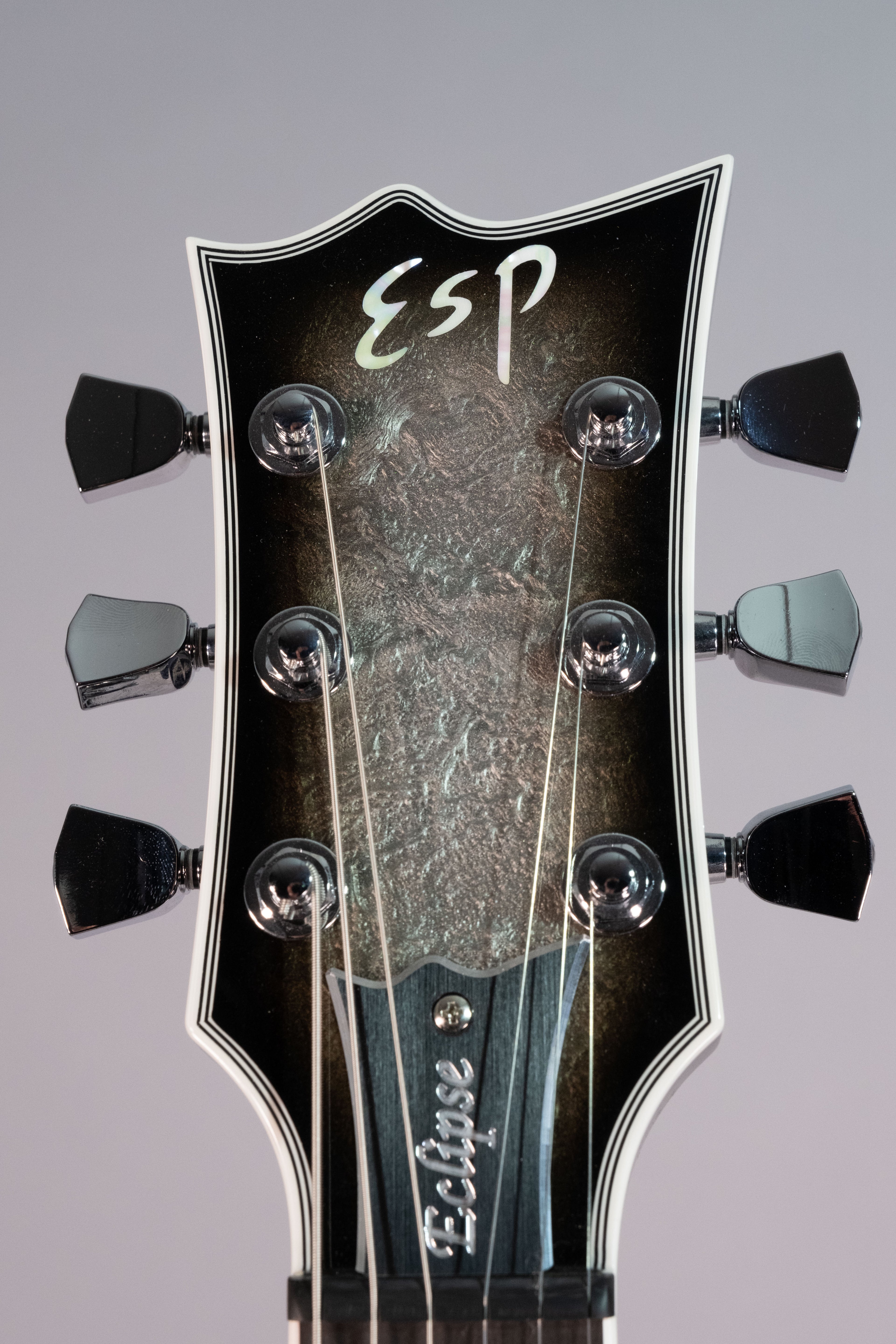 Esp ECLIPSE Custom Silver Liquid Metal Burst con Astuccio
