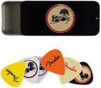 Fender Plettri George Harrison Dark Horse Pick Tin Medium Set 6 Pz