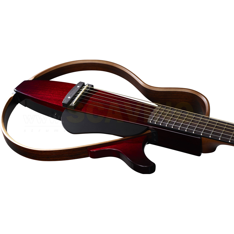 Yamaha Slg200N Crb Silent Guitar Nylon Crimson Red Burst