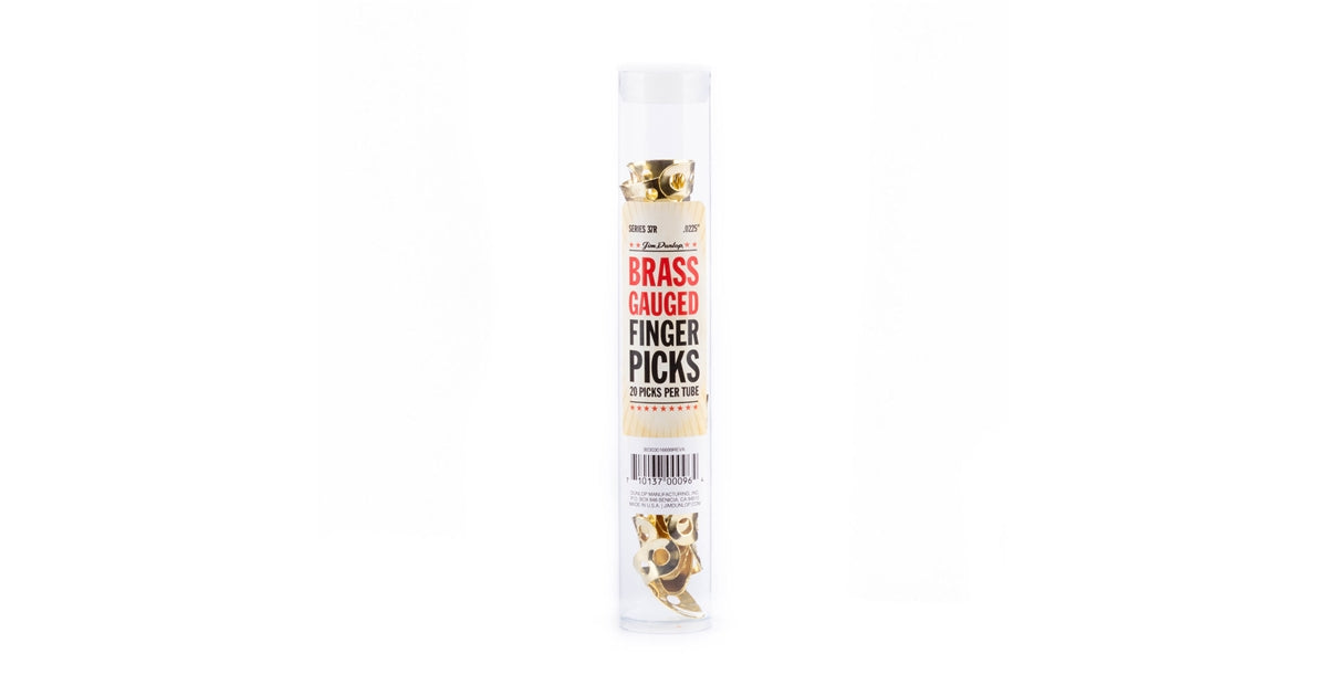 Dunlop 37R BRASS FINGER .0225 - TUBO 20 PLETTRI