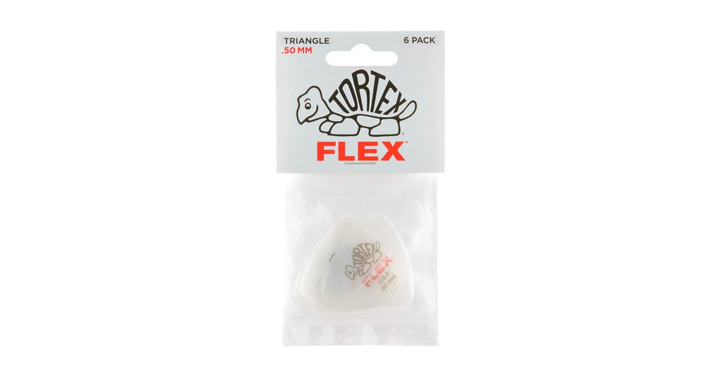 Dunlop 456P.50 Tortex Flex Triangle .50 mm Pack/6