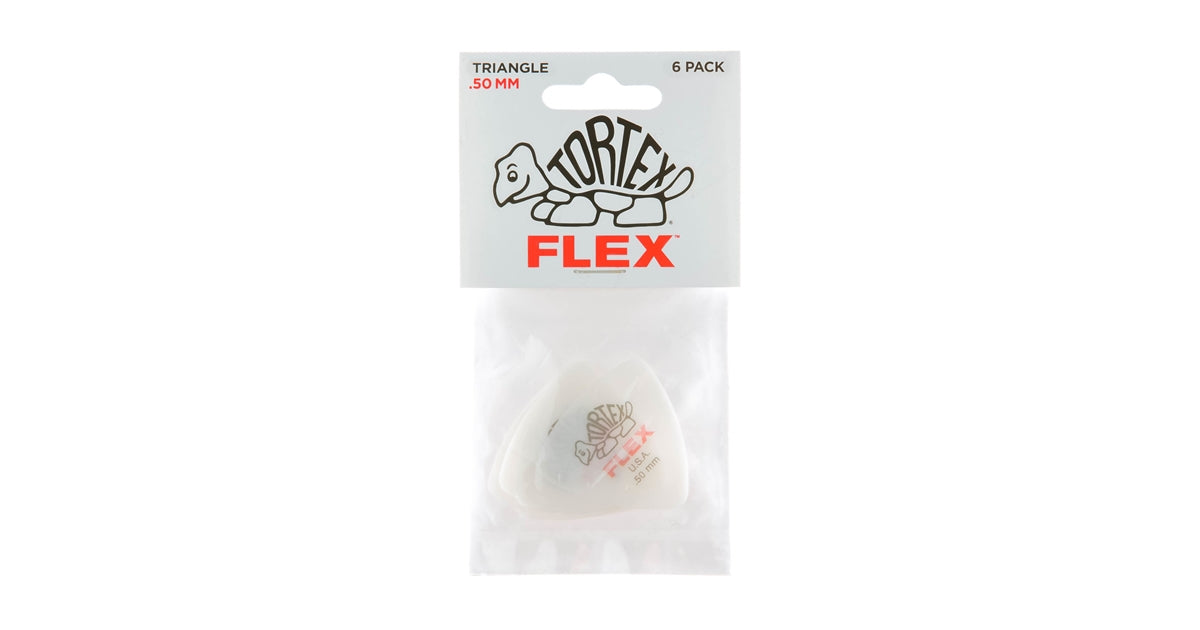 Dunlop 456P.50 Tortex Flex Triangle .50 mm Pack/6