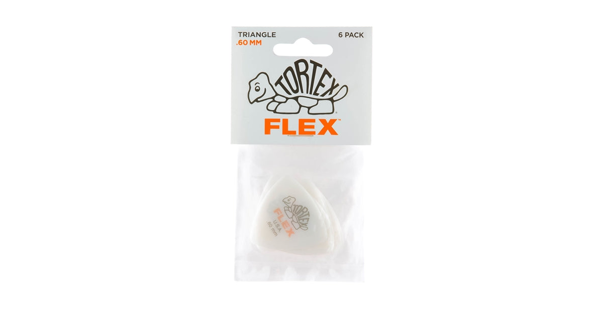 Dunlop 456P.60 Tortex Flex Triangle .60 mm Pack/6