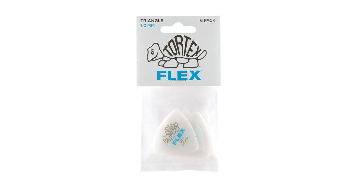 Dunlop 456P1.0 Tortex Flex Triangle 1.0 mm Pack/6