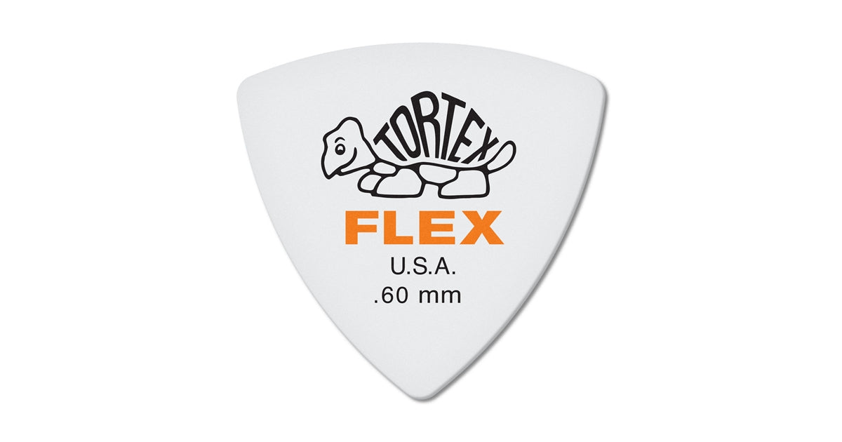 Dunlop 456R.60 Tortex Flex Triangle .60 mm Bag/72