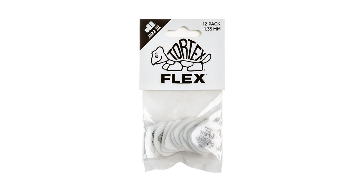 Dunlop 468P1.35 Tortex Flex Jazz III 1.35mm pack/12