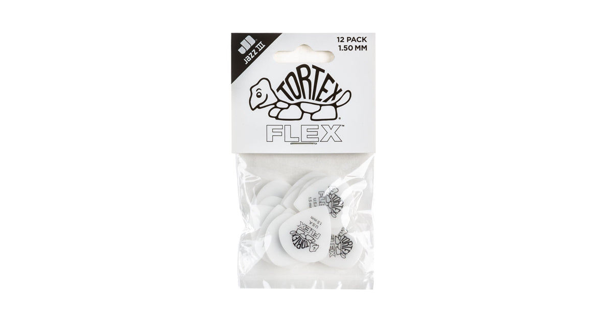 Dunlop 468P1.50 Tortex Flex Jazz III 1.5mm pack/12