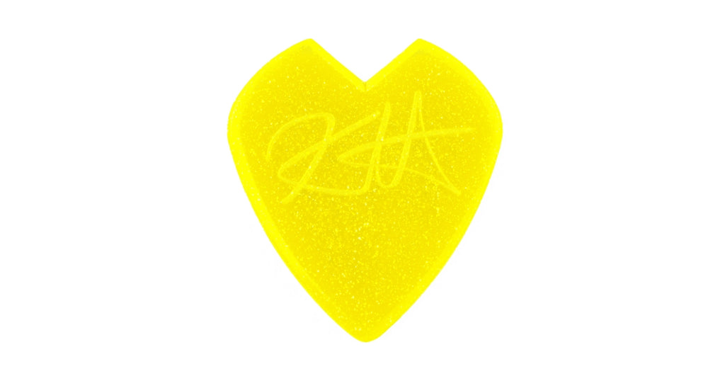 Dunlop 47PKH3NYS Kirk Hammett Jazz III Yellow Glitter Player's Pack/6
