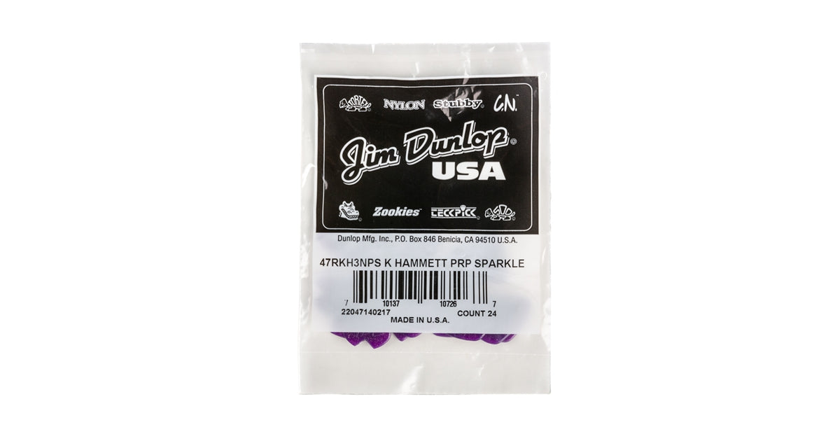 Dunlop 47RKH3NPS Kirk Hammett Purple Sparkle Jazz III Bag/24