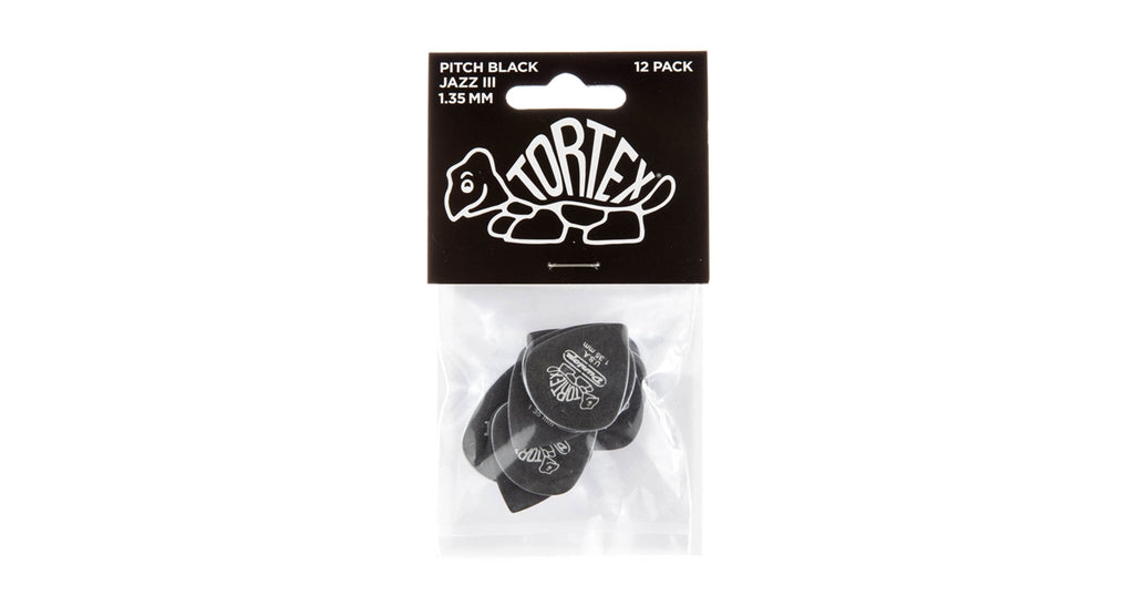 Dunlop 482P Pitch Black Jazz III 1.35