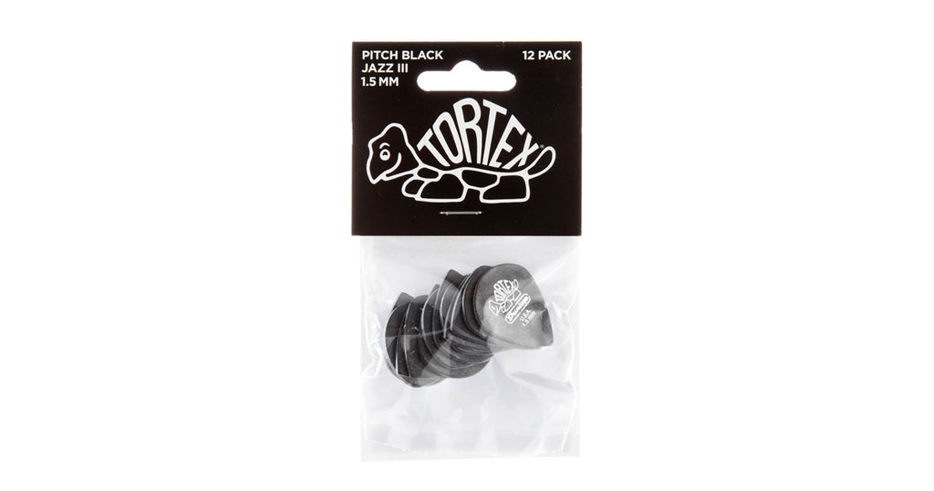 Dunlop 482P1.50 Pitch Black Jazz III 1.50