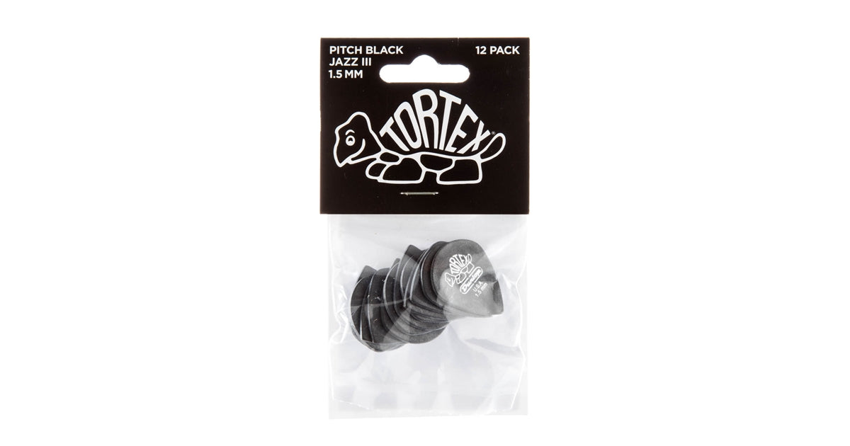 Dunlop 482P1.50 Pitch Black Jazz III 1.50