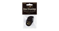 Dunlop 485P-03MD Celluloid Teardrop, Black Medium Player's Pack/12