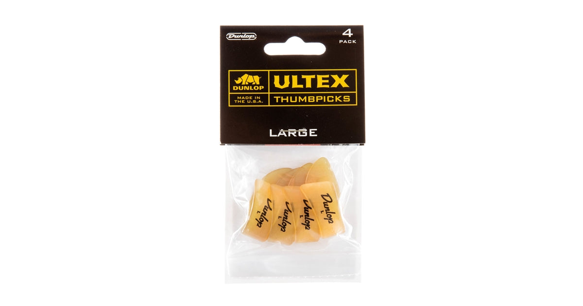 Dunlop 9073P ULTEX THUMB PICK LARGE-PLAYER'S CONFEZIONE DA 4