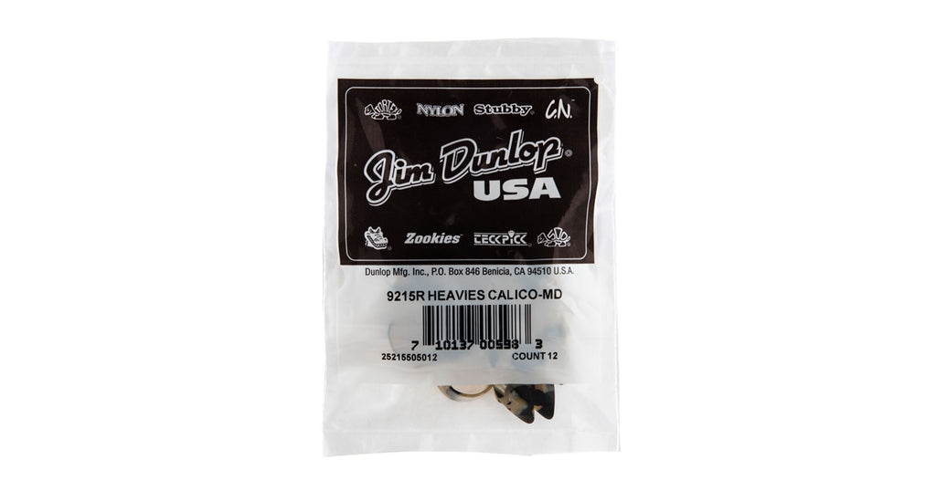 Dunlop 9215R CALICO MEDIUM - BAG 12 PLETTRI