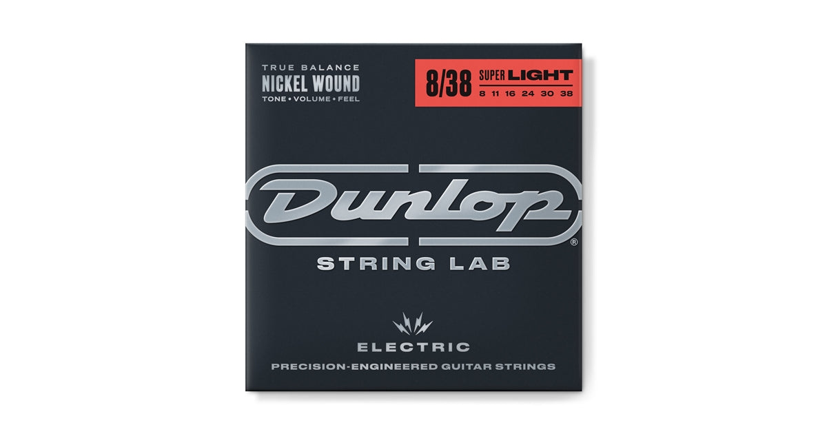 Dunlop DEN0838 Nickel Plated Steel, Extra Light, Set/6