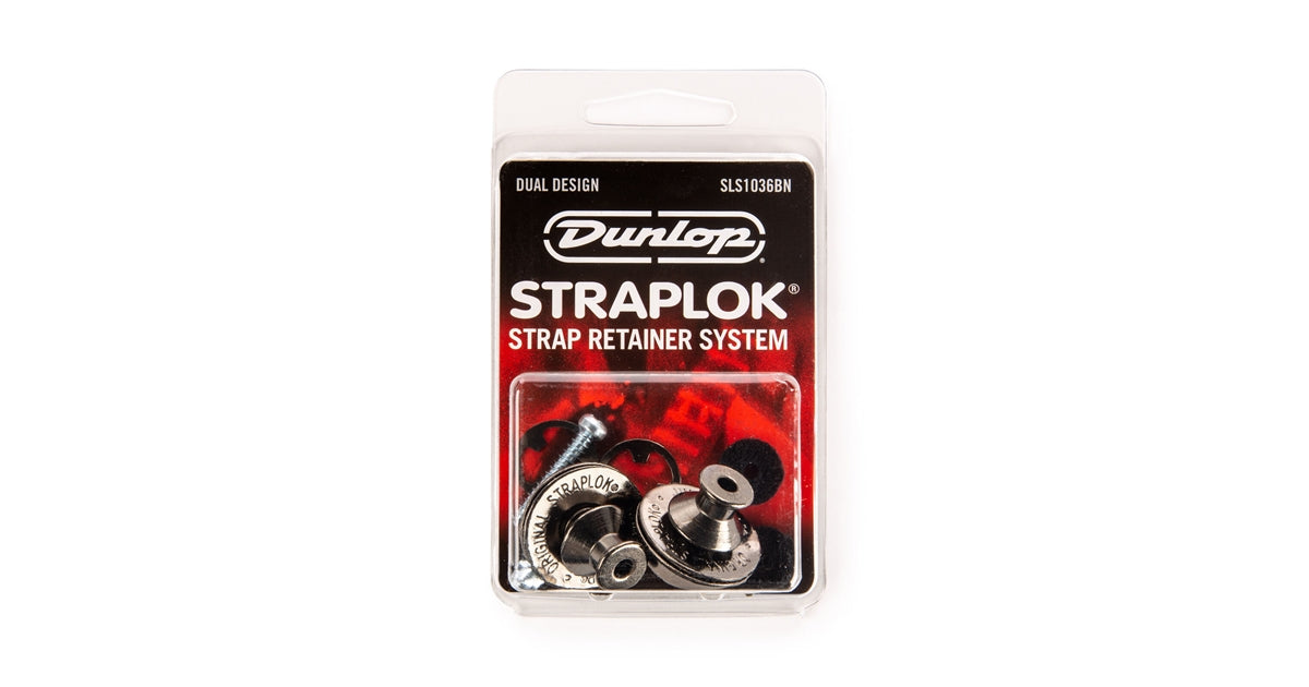 Dunlop SLS1035BN Straplok Dual Design Black Nickel