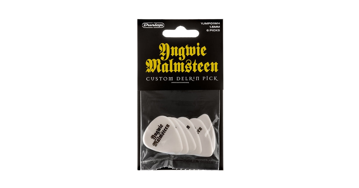 Dunlop YJMP01WH Malmsteen Custom Delrin Pick 1.5mm 6pc