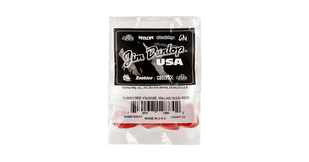 Dunlop YJMR02RD Malmsteen Custom Delrin Pick 2.0 mm 24pc