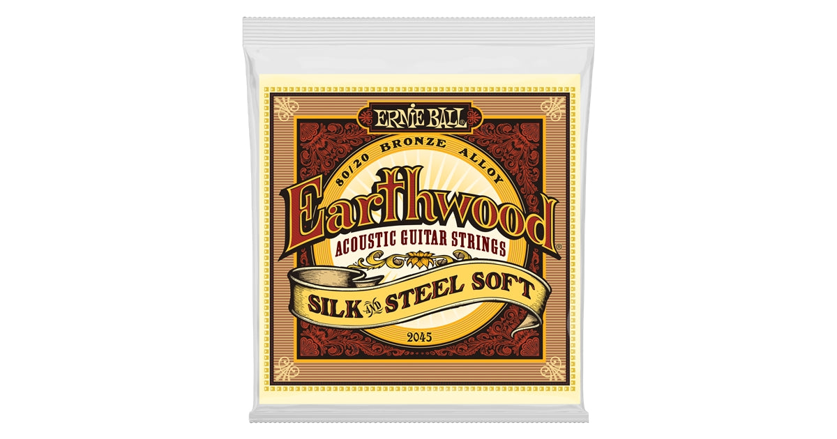 Ernie Ball 2045 Earthwood Silk & Steel 80/20 Bronze Soft 11-52