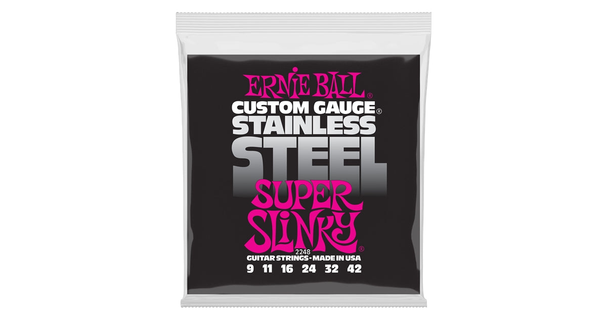 Ernie Ball 2248 Stainless Steel Super Slinky 9-42