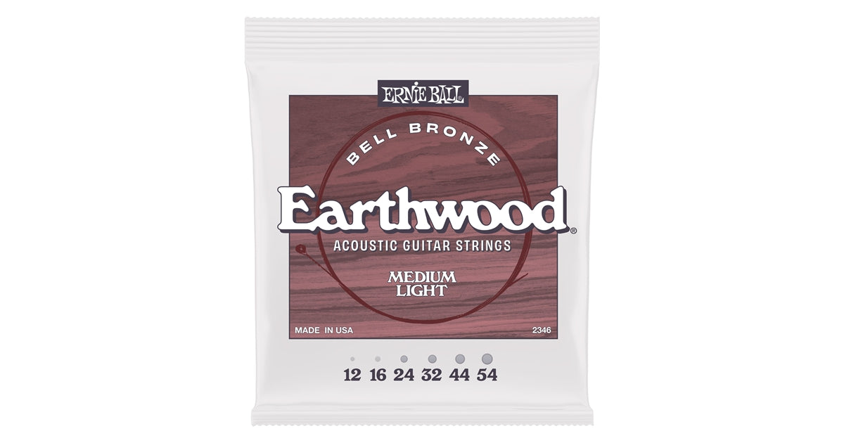 Ernie Ball 2346 Earthwood Bell Bronze Acoustic Medium Light 12-54