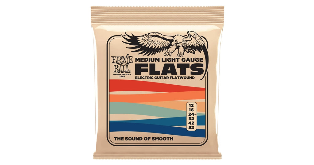 Ernie Ball 2582 Medium-Light Flat El Guitar 12-52