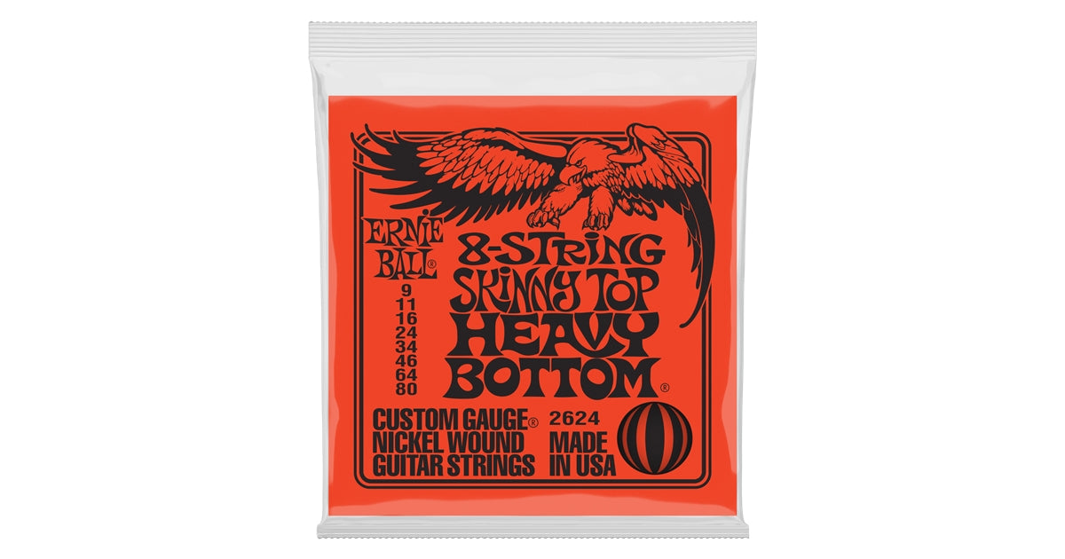 Ernie Ball 2624 Nickel Wound Skinny Top Heavy Bottom Slinky 9-80