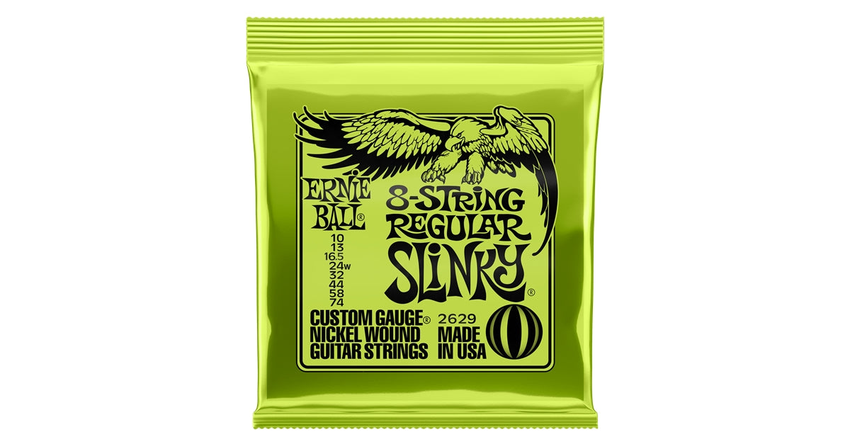 Ernie Ball 2629 Regular Slinky 8 String Electric Guitar Set