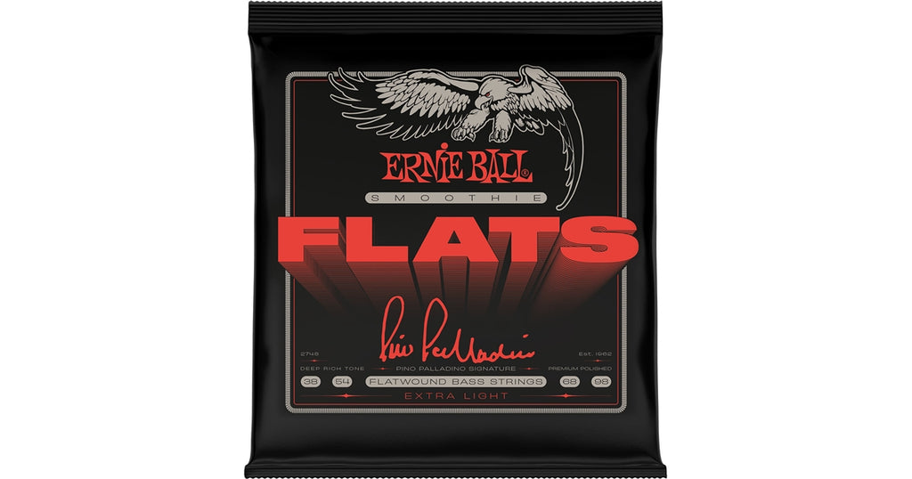 Ernie Ball 2748 Pino Palladino Smoothie Flats Strings Extra Light 38-98