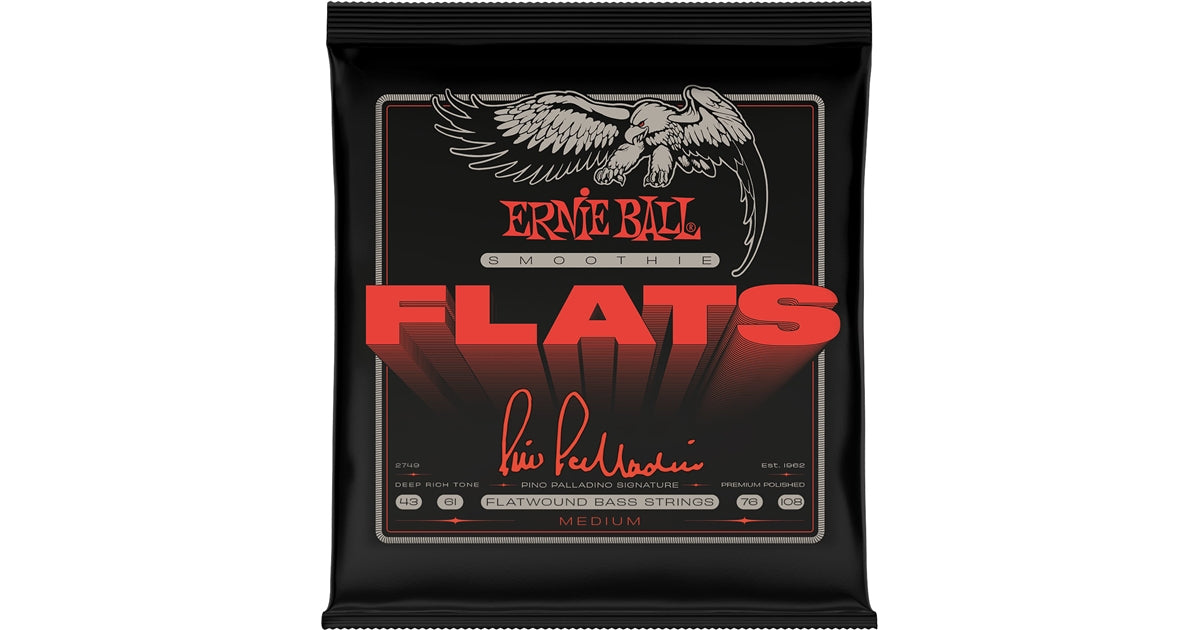 Ernie Ball 2749 Pino Palladino Smoothie Flats Medium 43-108