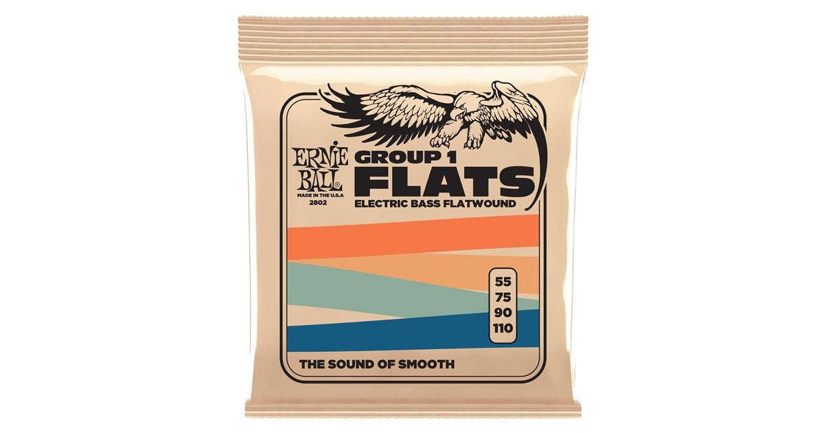 Ernie Ball 2802 Flatwound Group I 55-110