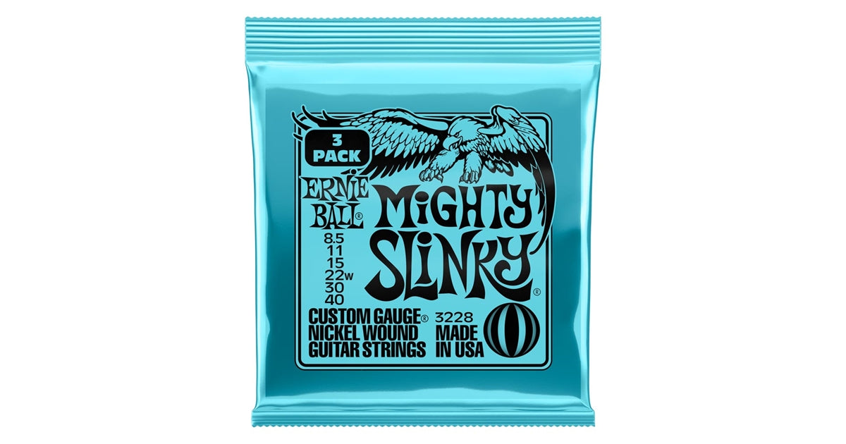 Ernie Ball 3228 Mighty Slinky Nckl Wn Pk 8.5 40