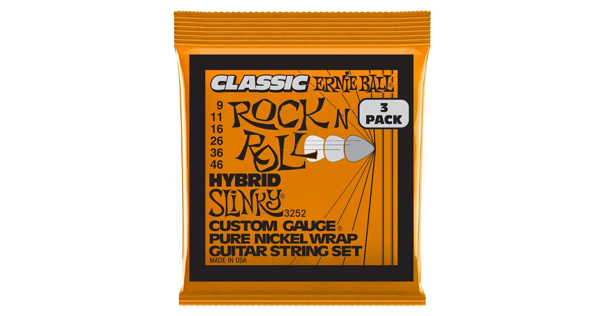 Ernie Ball 3252 Hybrid SlinkyClassic RnR Pk 9 46